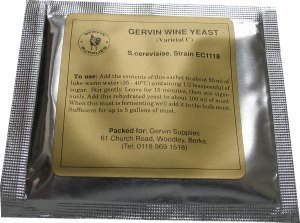 Gervin Wine Yeast Varietal  C  Yeast (GV10) to 5 gal