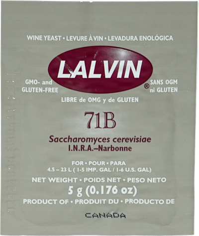 Lalvin Wine Yeast 71B 5 g