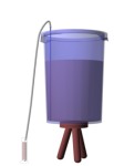 Syphoning a sample of brew into a testing jar