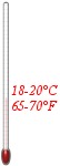 Checking the wort temperature with a thermometer