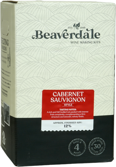 Beaverdale Cabernet Sauvignon Wines Kit 30 bottle