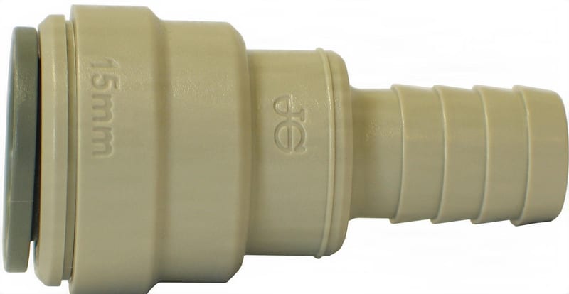 John Guest Speedfit 15mm x 1/2 Connector - Hose Stem