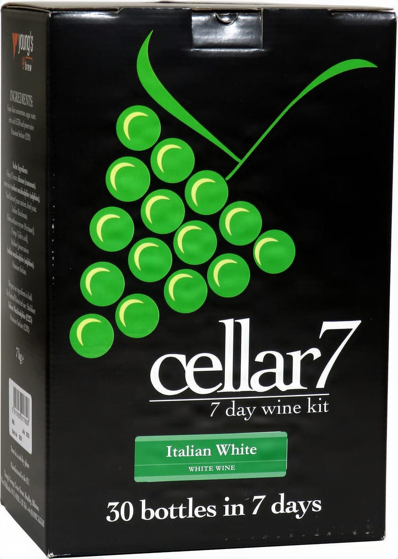 Cellar 7 Italian White Wines Kit 30 bottle