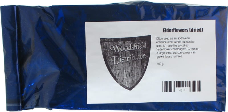 Woodshield Elderflowers (dried) 100 g