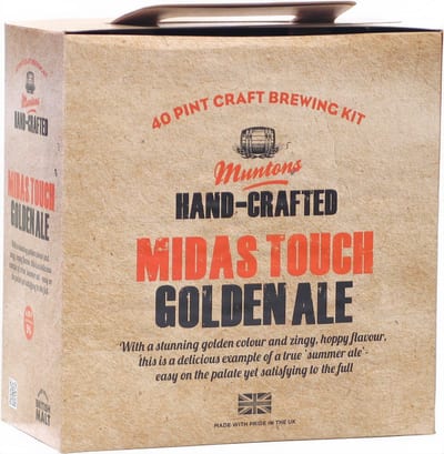 Muntons Hand Crafted Midas Touch Golden Ale Beer Kit 3.6 kg