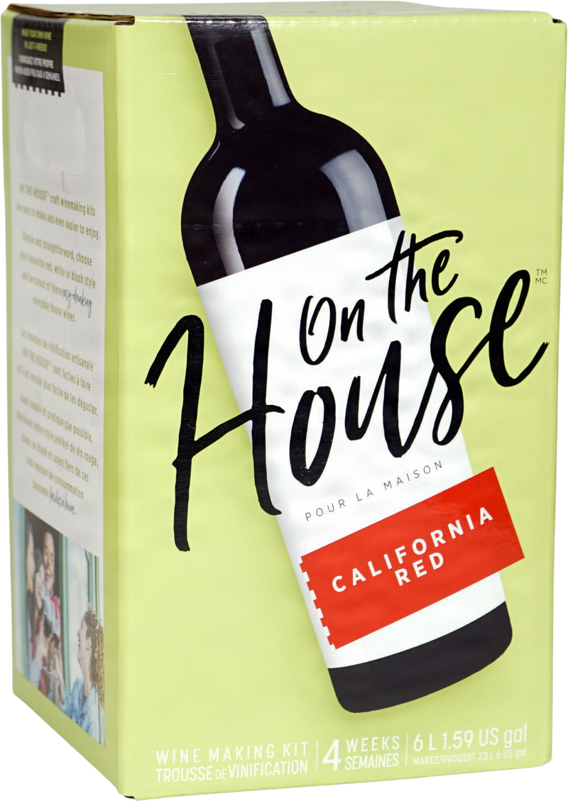 On The House California Red Wines Kit 30 bottle