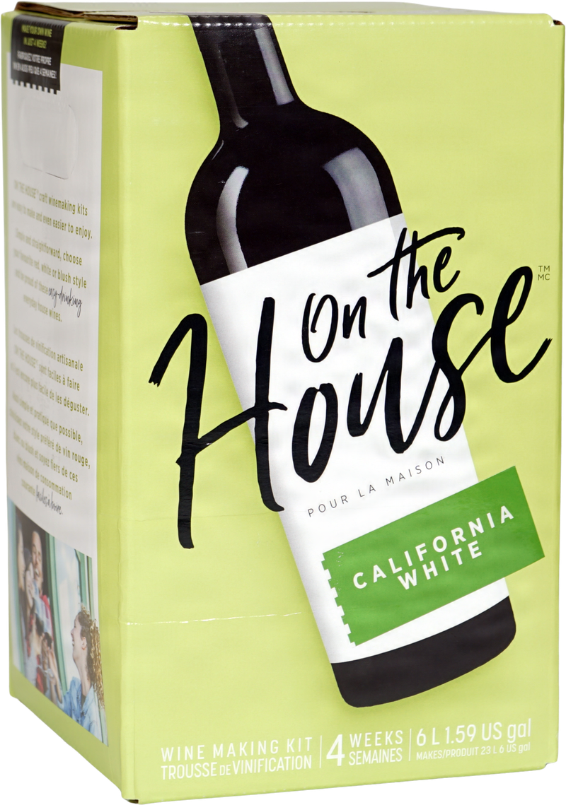 On The House California White Wines Kit 30 bottle