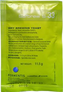Fermentis Safbrew S-33 11.5 g