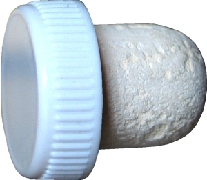 Corks Flanged Plastic Topped Cork [white] (25s)