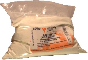 Youngs Lactose (milk sugar) BBE 18/10/23 500 g