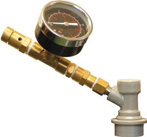 Cornelius Adjustable Pressure Release Valve with Gauge