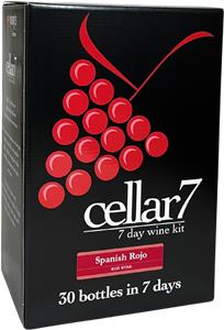 Cellar 7 Spanish Rojo Wines Kit 30 bottle