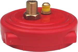 Hambleton Bard 4 ins Cap with Valves (red)