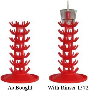 Woodshield Drainer for 80 bottles (bottle tree)