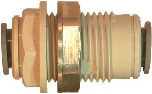 John Guest Speedfit 3/8 - 3/8 Bulkhead Connector