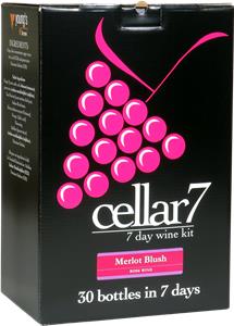 Cellar 7 Merlot Blush Wines Kit 30 bottle