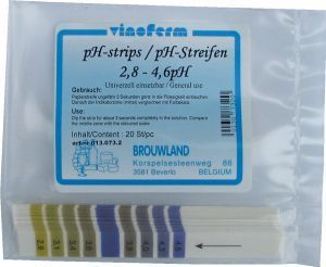 Vinoferm pH strips 2.8 - 4.6 pH (20s)