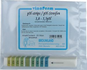 Vinoferm pH strips 3.8 - 5.5 pH (20s)