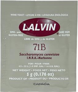 Lalvin Wine Yeast 71B 5 g