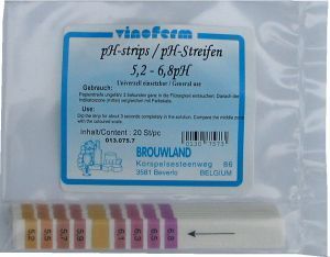 Vinoferm pH strips 5.2 - 6.8 pH (20s)