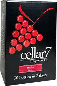 Cellar 7 Merlot Wines Kit 30 bottle