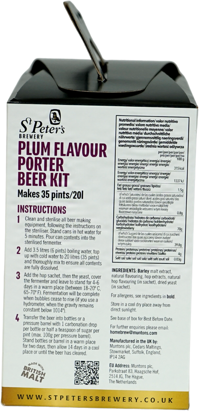St Peters Plum Porter Beer Kit 3.0 kg