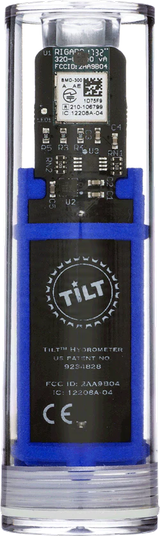 Tilt Hydrometer and Thermometer [Blue]