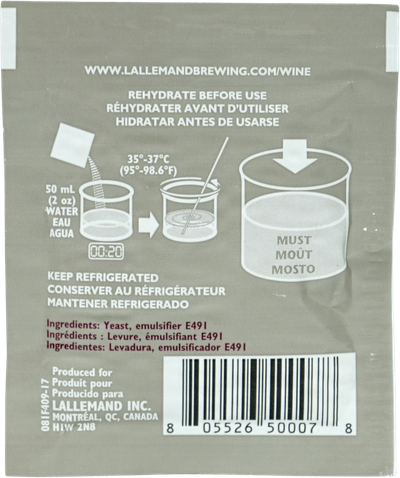 Lalvin Wine Yeast QA23 5 g