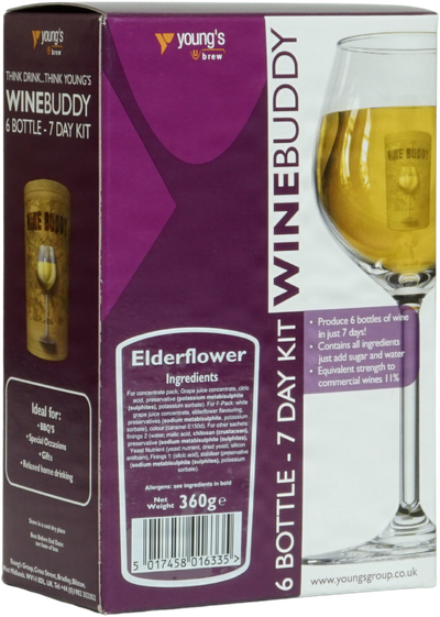 WineBuddy Country Elderflower Wines Kit 370 g