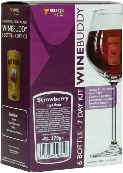 WineBuddy Country Strawberry Wines Kit 370 g