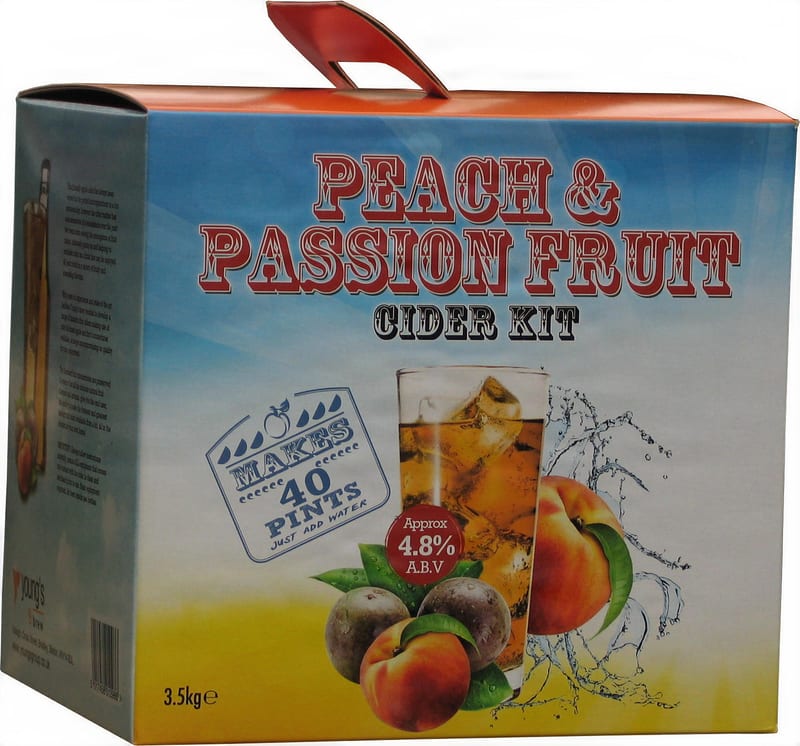 Youngs Peach and Passion Fruit Cider Beer Kit 3.5 kg
