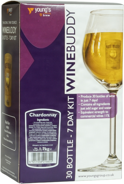 Youngs WineBuddy Chardonnay Wines Kit 30 bottle